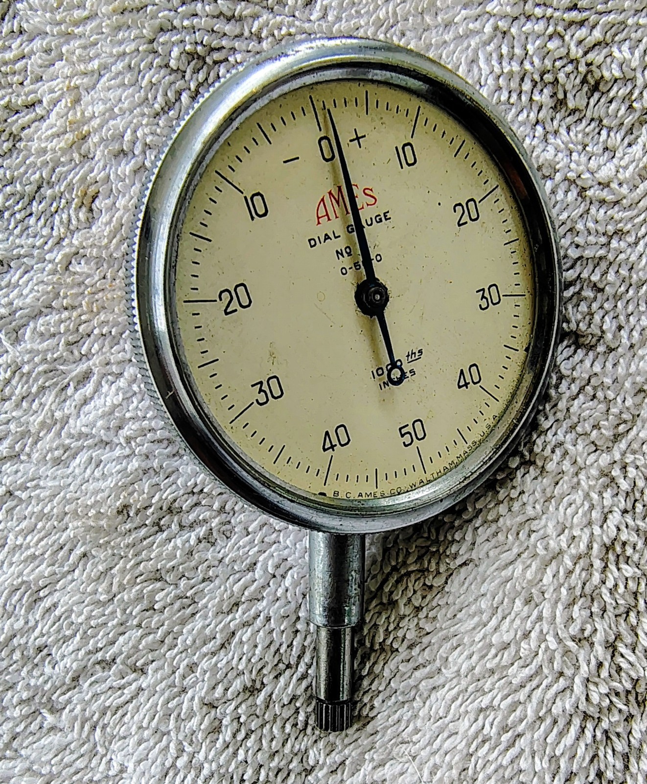 🗽 VINTAGE AMES No 5 DIAL GAUGE DROP INDICATOR SMOOTH MOVEMENT
