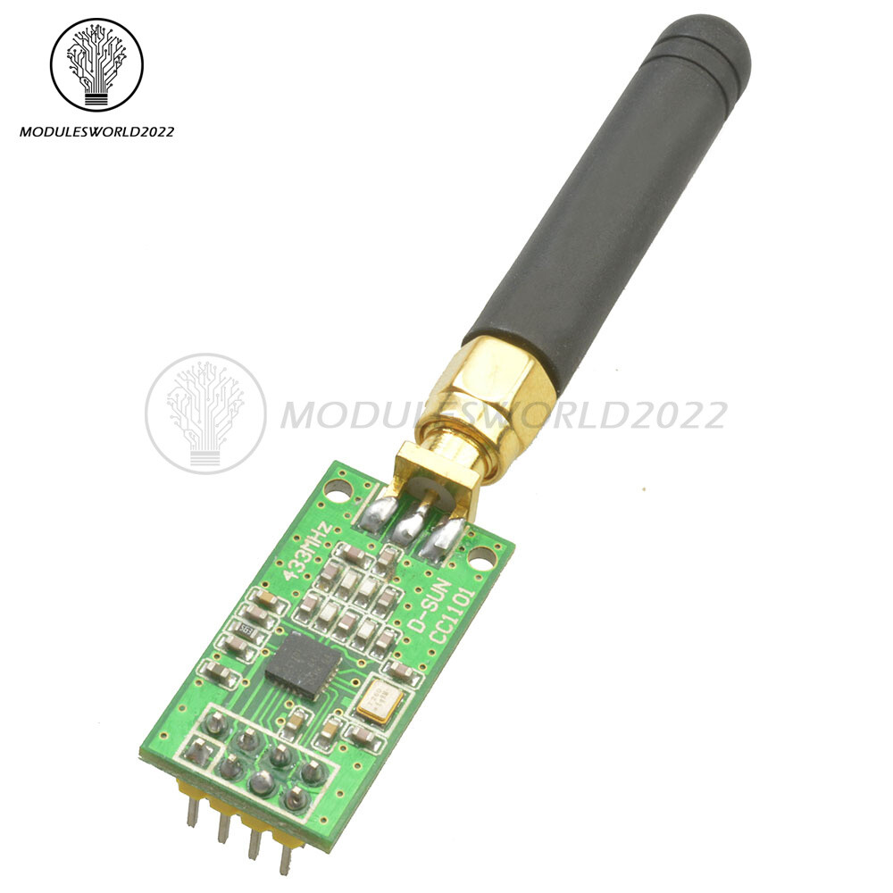 1/2/5/10PCS CC1101 Wireless Transceiver 433MHz + SMA Antenna Wireless Module