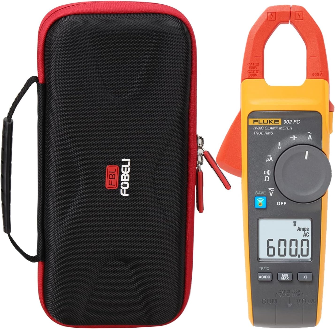 FBLFOBELI EVA Hard Case for Fluke 323 324 325 302 303 305 902 FC Multimeter Clam