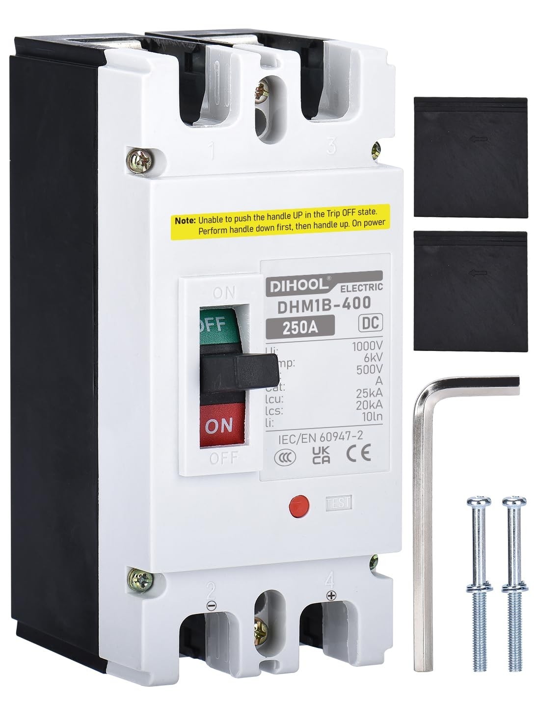 250A DC Disconnect Switch – Heavy Duty Battery Breaker for Solar, UPS, Power Sta
