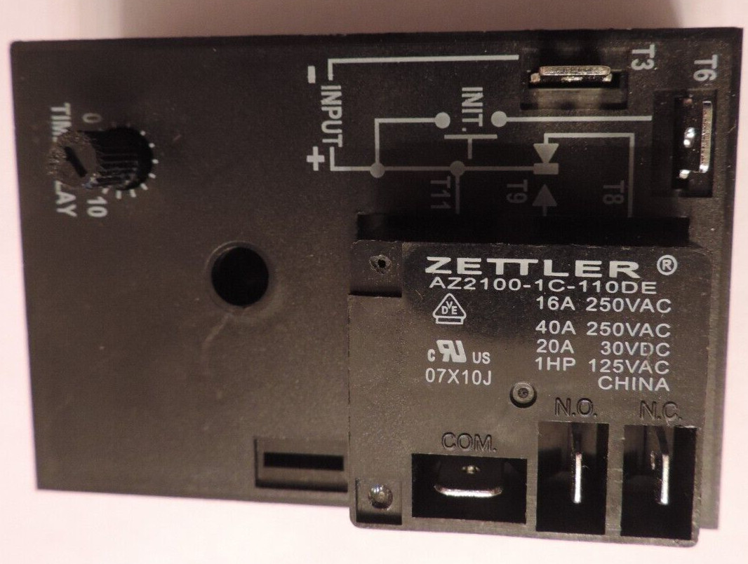 Infitec KSKR5F05 – SINGLE SHOT- TIME DELAY RELAY 0.3-10 Minutes, 120VAC 20A