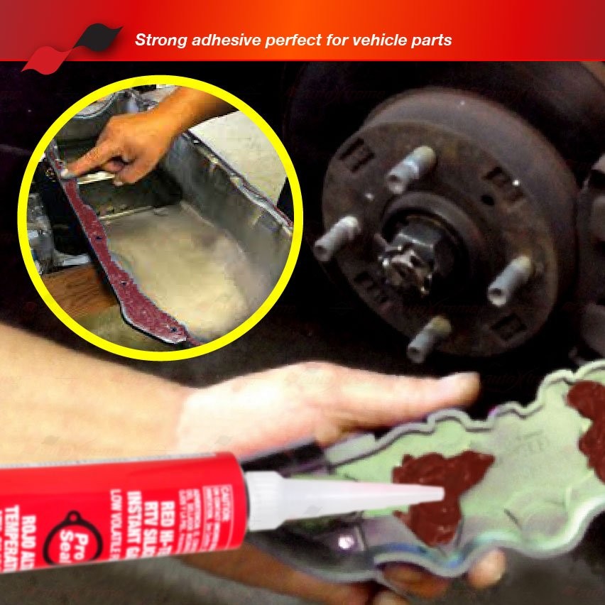 PS RED High Temp RTV Silicone Sealant Adhesive Intake Exhaust Manifold Gasket US