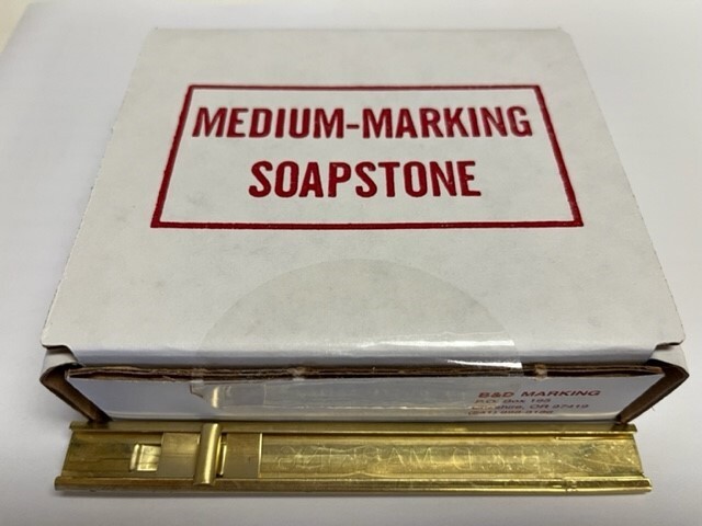 Medium Marking Soapstone 1/16″( box of 120 stks) with Brass Holder (MSS-120B)