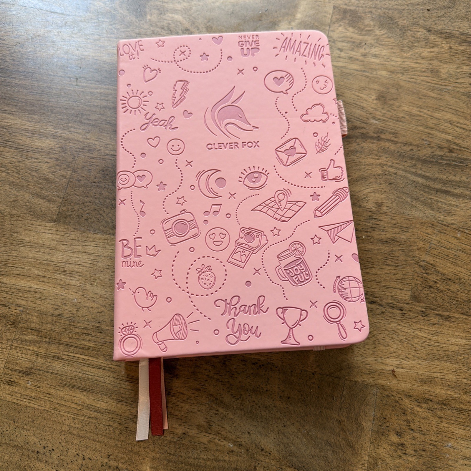 Clever Fox Gratitude Motivational Journal – NEW / NO BOX – FREE SAME DAY SHIP