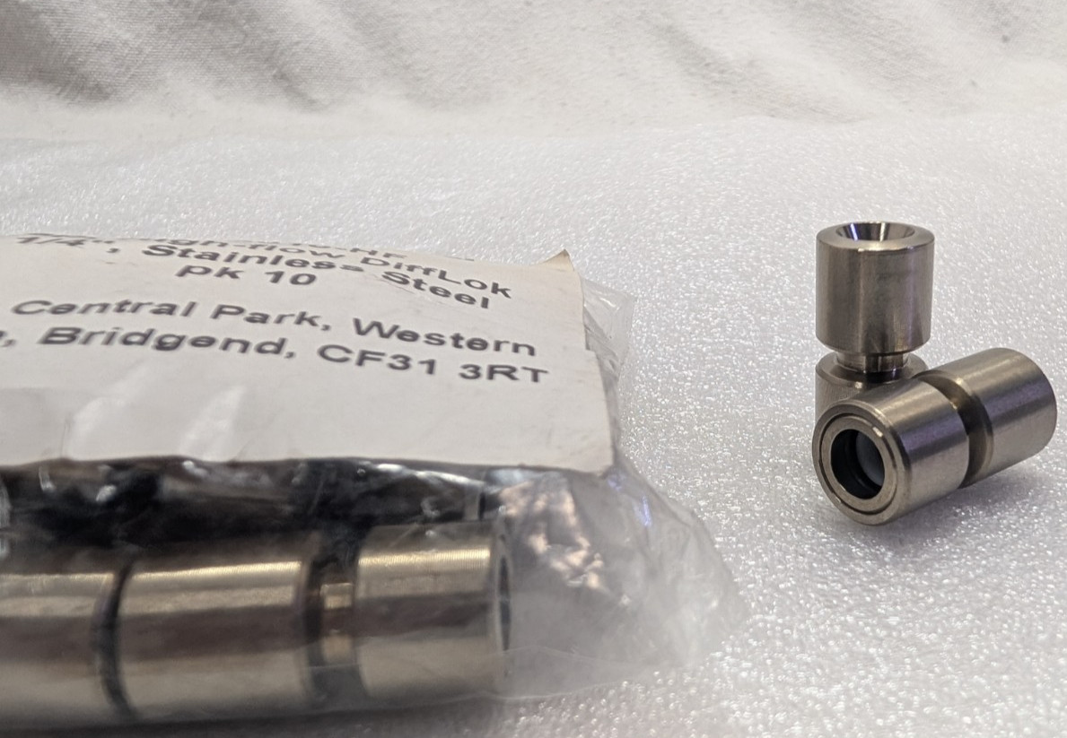 New Markes International C-DL010-HF High-flow 1/4″ Stainless Steel Pk of 10