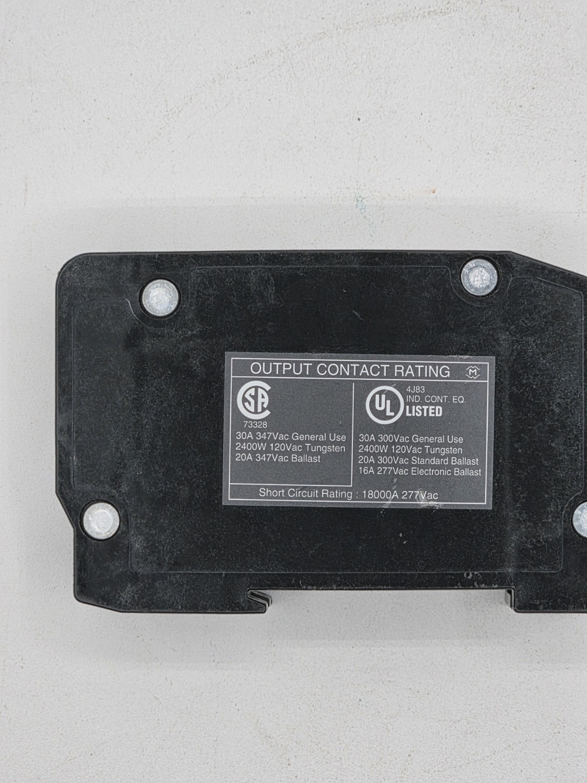 Douglas Lighting Controls WR6161K-82 20 Amp Single Pole HID Relay