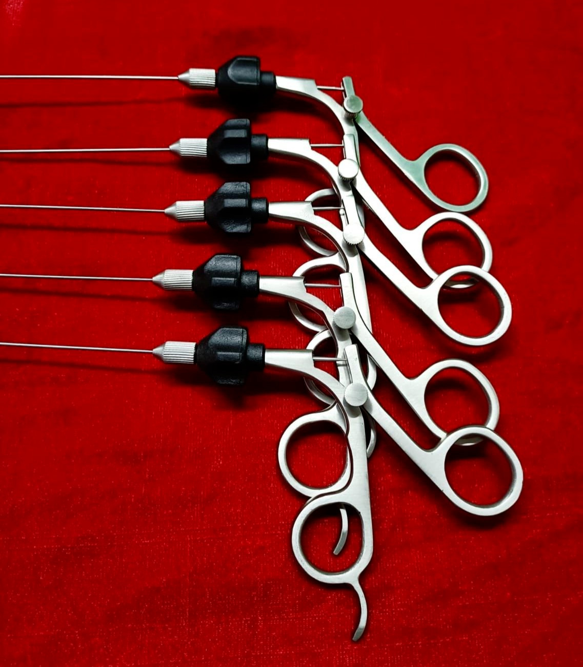 Hysteroscopy Semi Rigid Scissor 5fr 40cm With Black Rotar Best Quality – 5pc