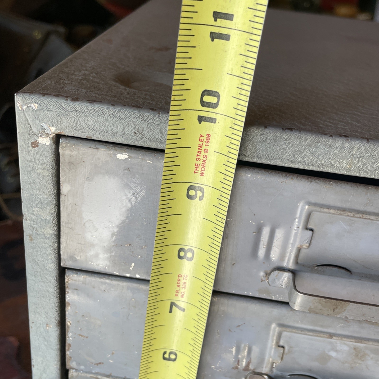Vtg Union Chest 410 4 Drawer Utility Cabinet Storage Battleship Grey Industrial