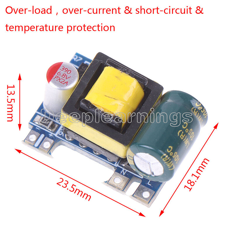 Mini AC-DC 110V 120V 220V 230V To 5V Converter Board Module Power Supply