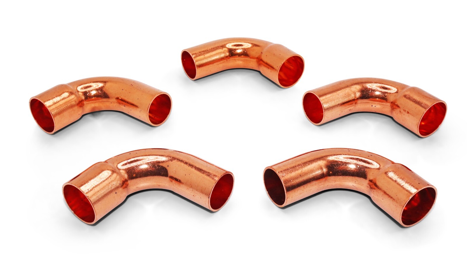 3/4″ OD HVAC Copper Street Long Radius LR 90 , W02828 / C272-0090 , Pack of (5)