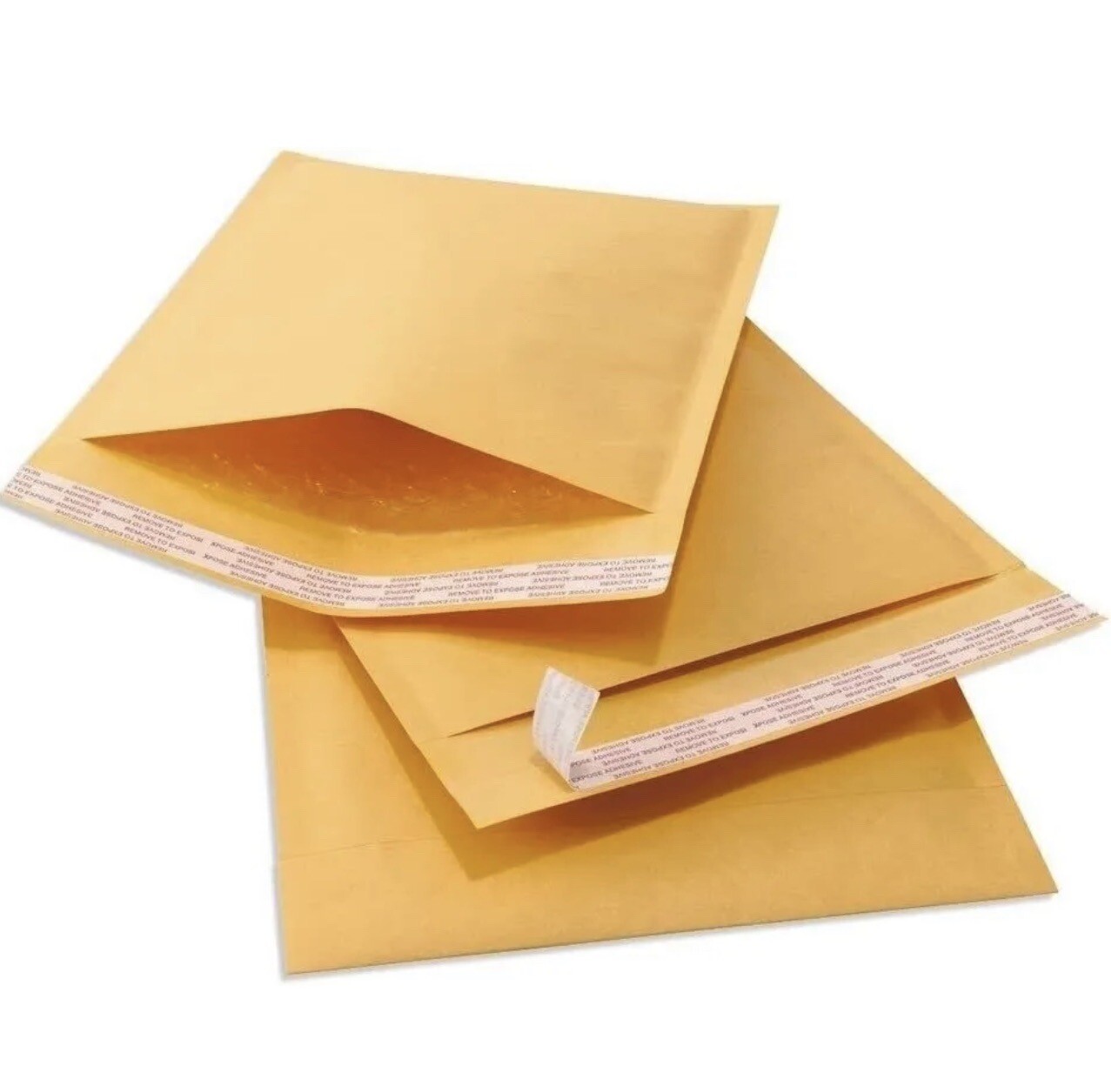100 #5 7.5×10” Kraft Paper Bubble Padded Envelopes Mailers Case 7.5” x 10”