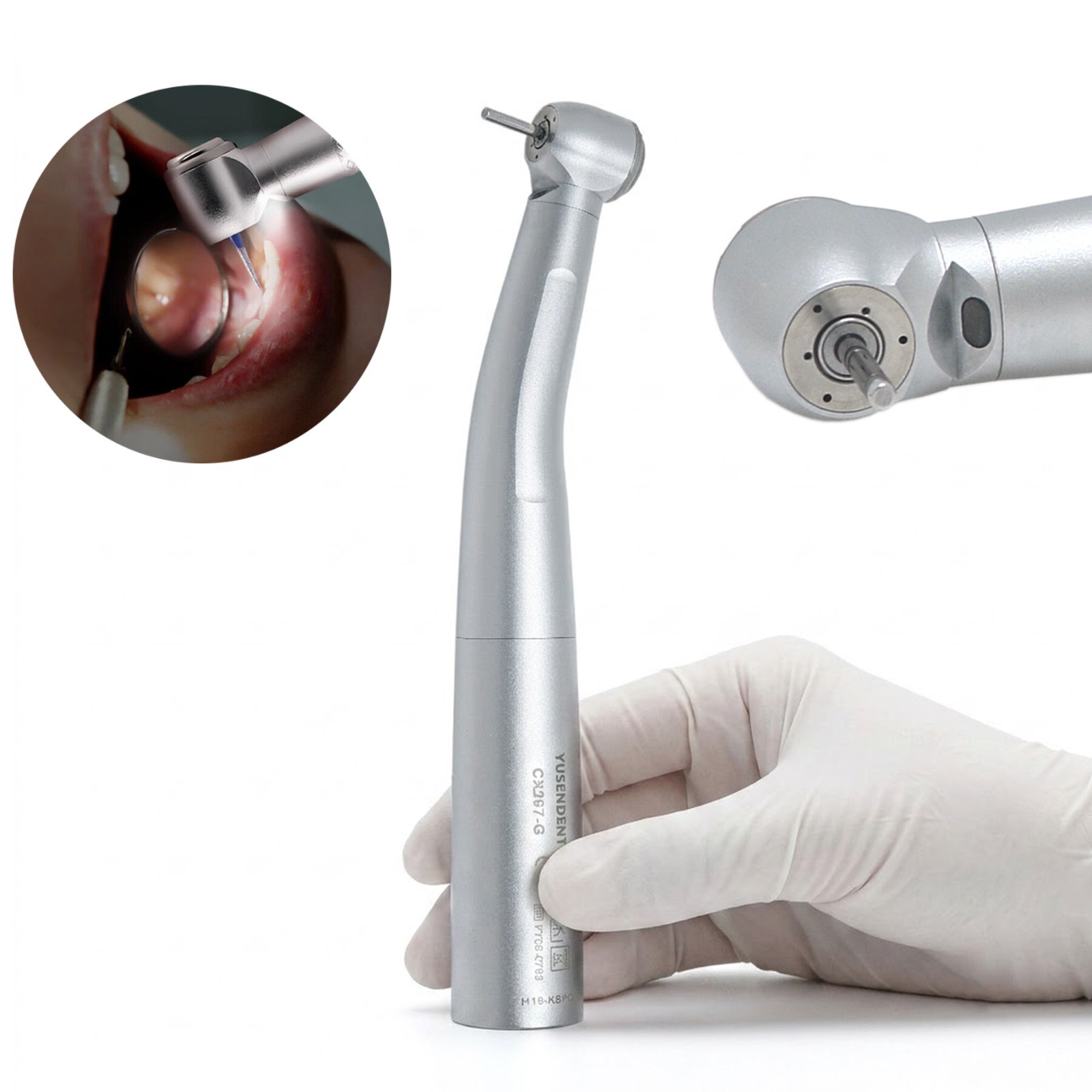 US COXO Dental H16-KSPQ LED Fiber Optic High Speed Handpiece KaVo 6-Hole CX207-G