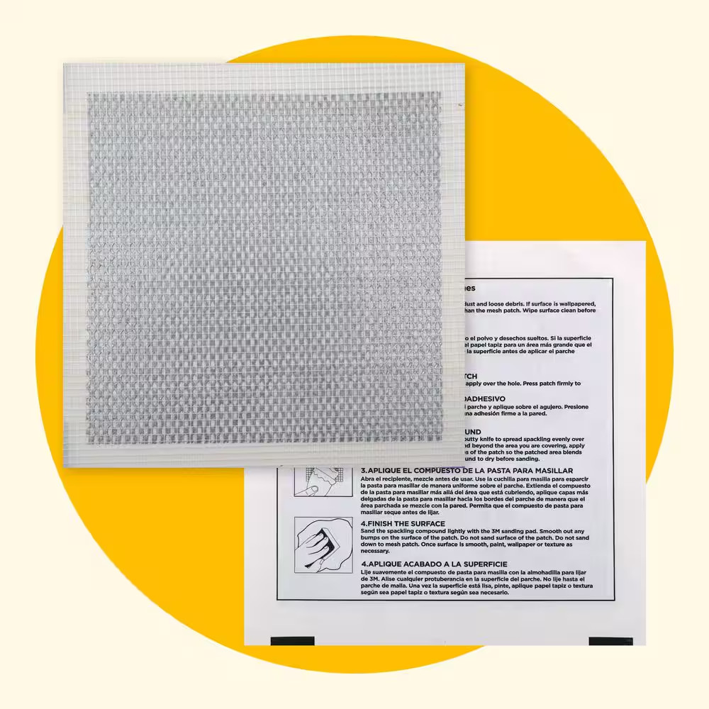 Wall Repair Patch 4x4in 3 Pack MaxPatch Aluminum Self Adhesive Drywall Repair