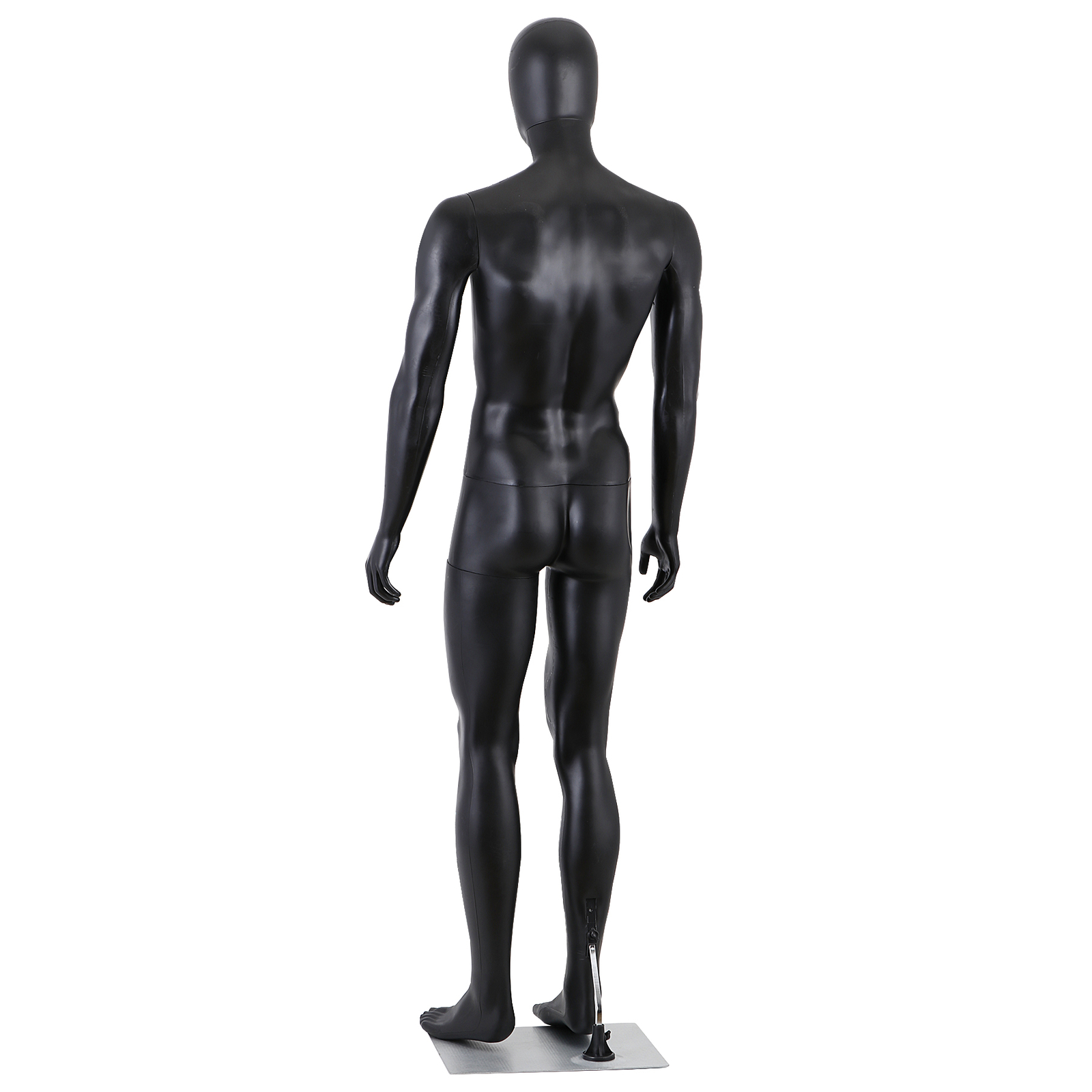 Male Mannequin Dress Form 73″ Adjustable Mannequin Full Body Stand w/Base Black