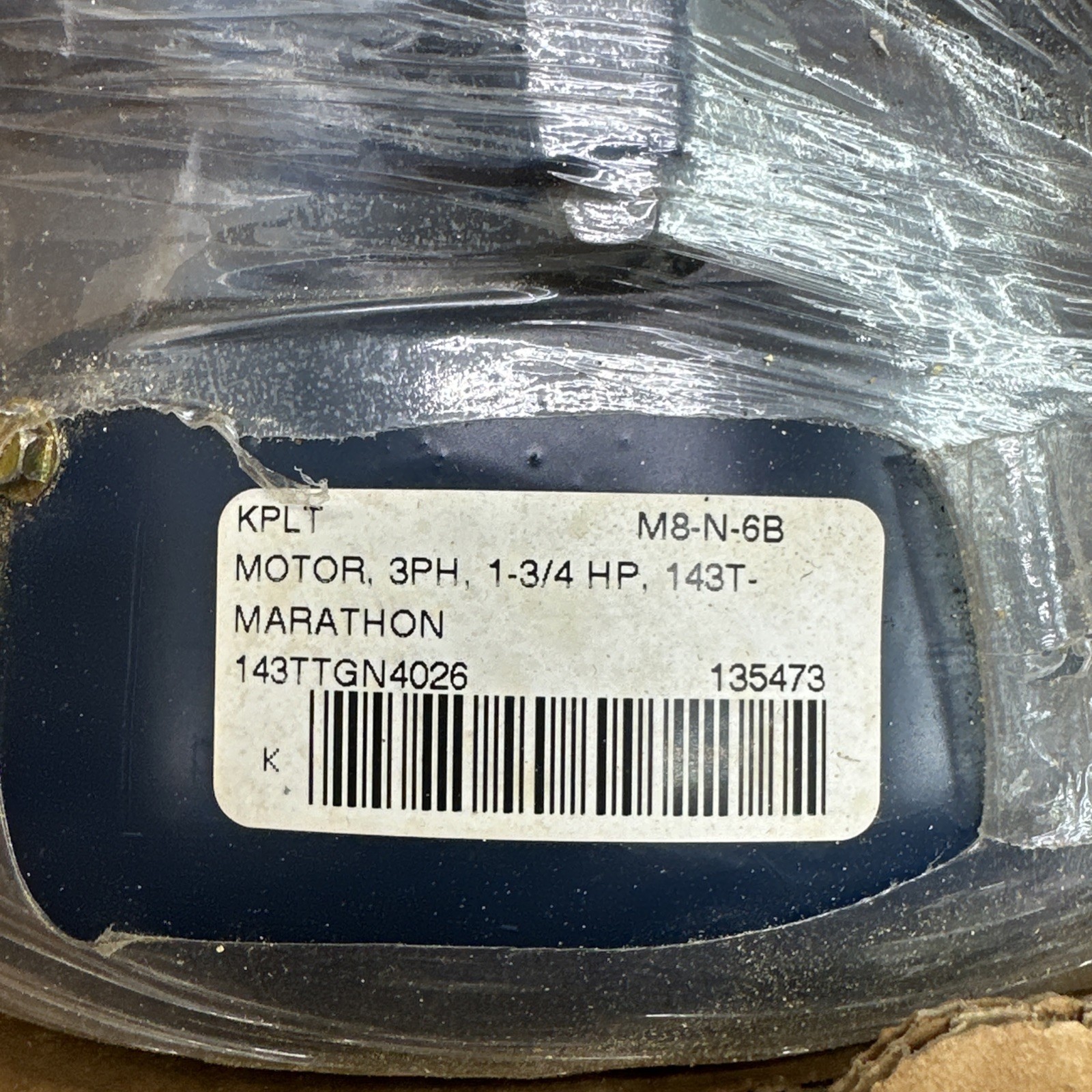 MARATHON Electric 143TTGN4026 1HP/0.75HP Blue Chip Severe Duty 1755/1450RPM 🇺🇸