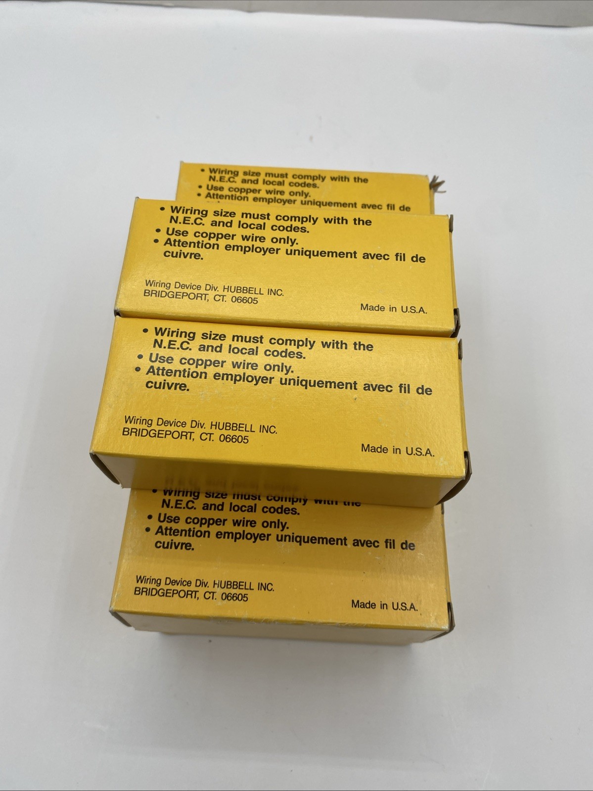Hubbell 5352 Duplex Outlet LOT OF 10 Brown Spec Grade 20A 125V AC or DC 3 Wire