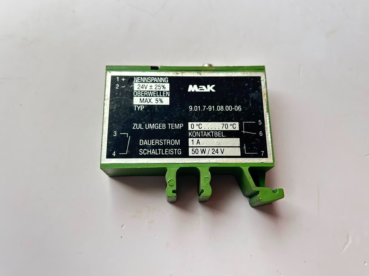 MAK 9.01.7-91.08.00-06 Plug-in Relay