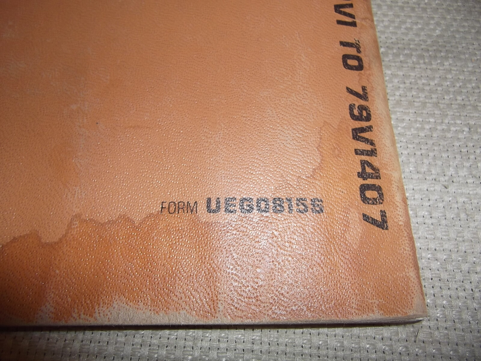 CAT CATERPILLAR 3208 VEHICULAR ENGINE PARTS BOOK MANUAL S/N 79V1-1407