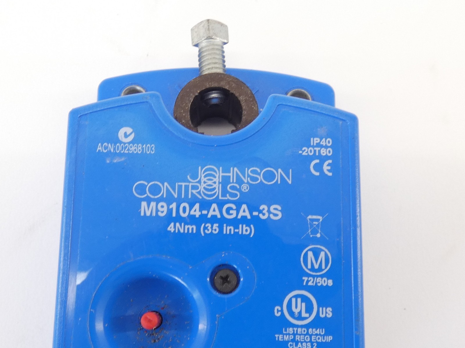 Johnson Controls M9104-AGA-3S Actuator 35 In.-Lb IP40 24VAC