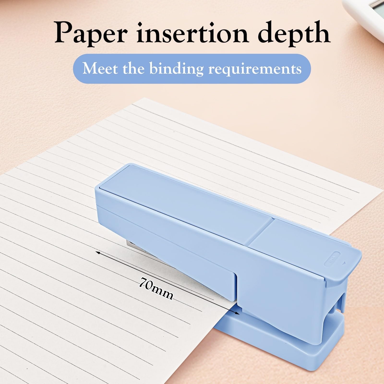 Swing-Arm Swivel Stapler – 20 Sheets Capacity, 360 Degree Rotate Desk Stapler…