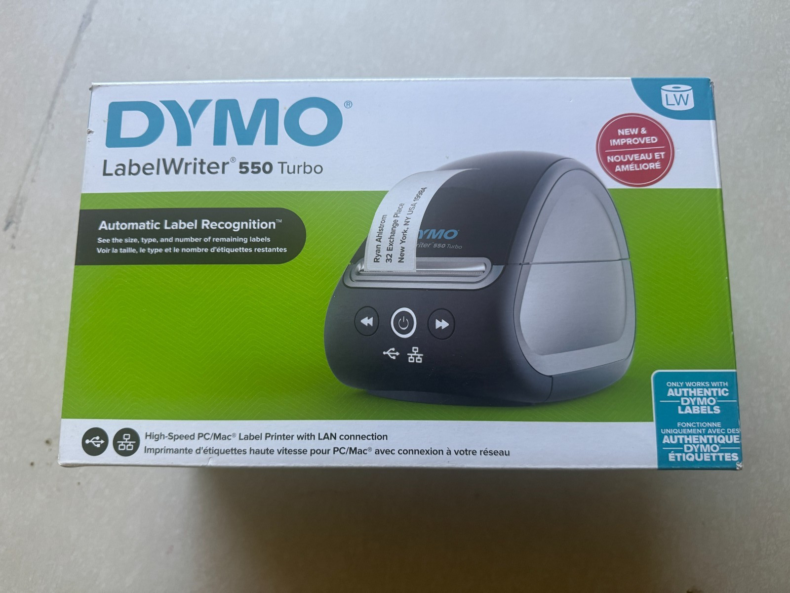 DYMO LabelWriter 550 Turbo Label Printer, New, Unopened