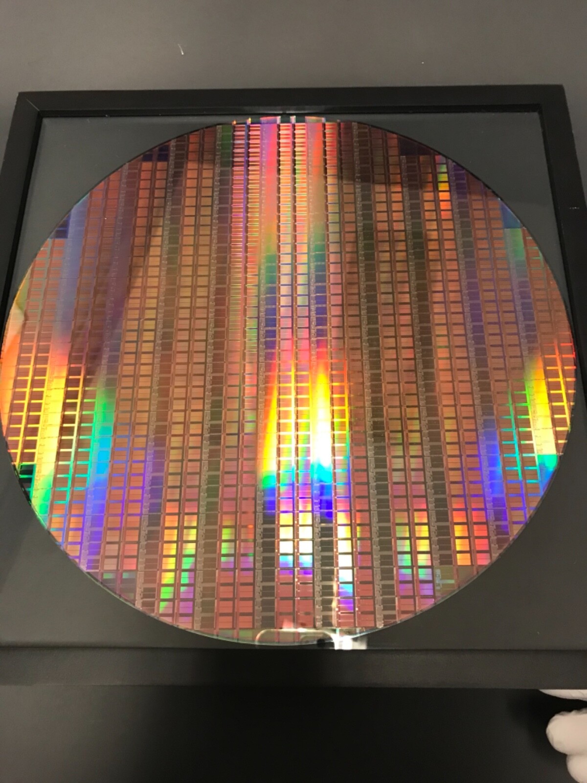 silicon wafer 12” copper pattern reclaim 300mm in 13×13 frame