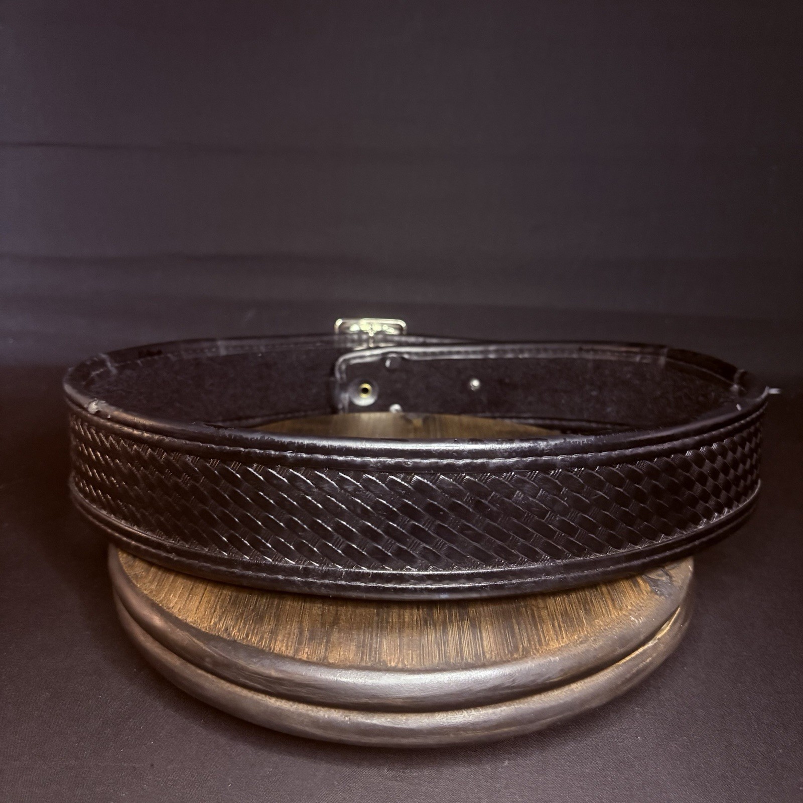 Bianchi Duty Belt (Size 34-36 «) Waist AccuMold Black Basket Weave Leather