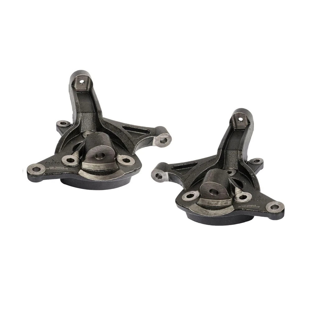 Pair 4.5 Inch Lift Spindles Knuckles 2WD for 07-17 Silverado 1500 Tahoe Suburban