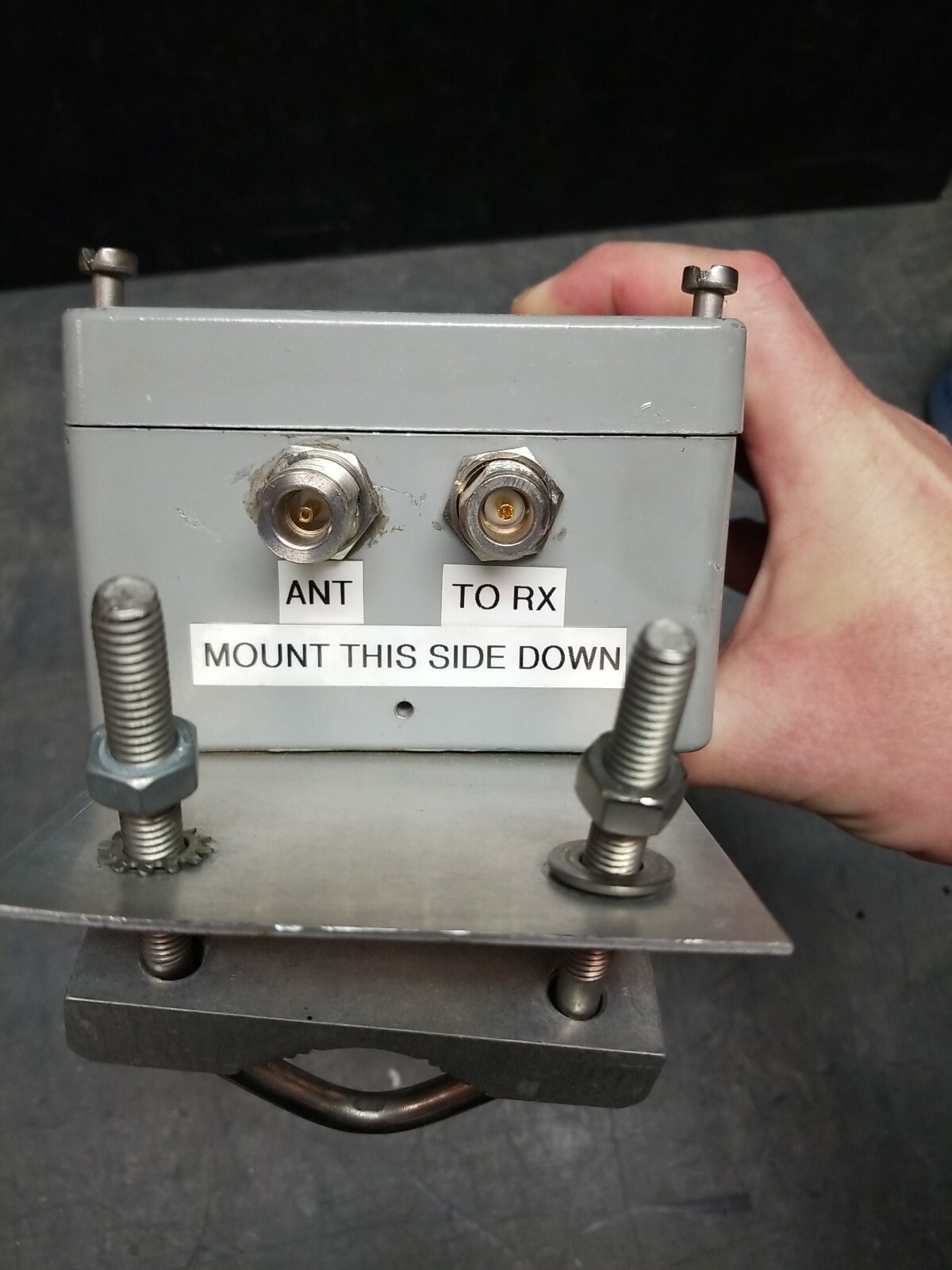 BLOCK DOWN CONVERTER, 1.99 – 2.5GHz in Hoffman Enclosure with pole Mounts