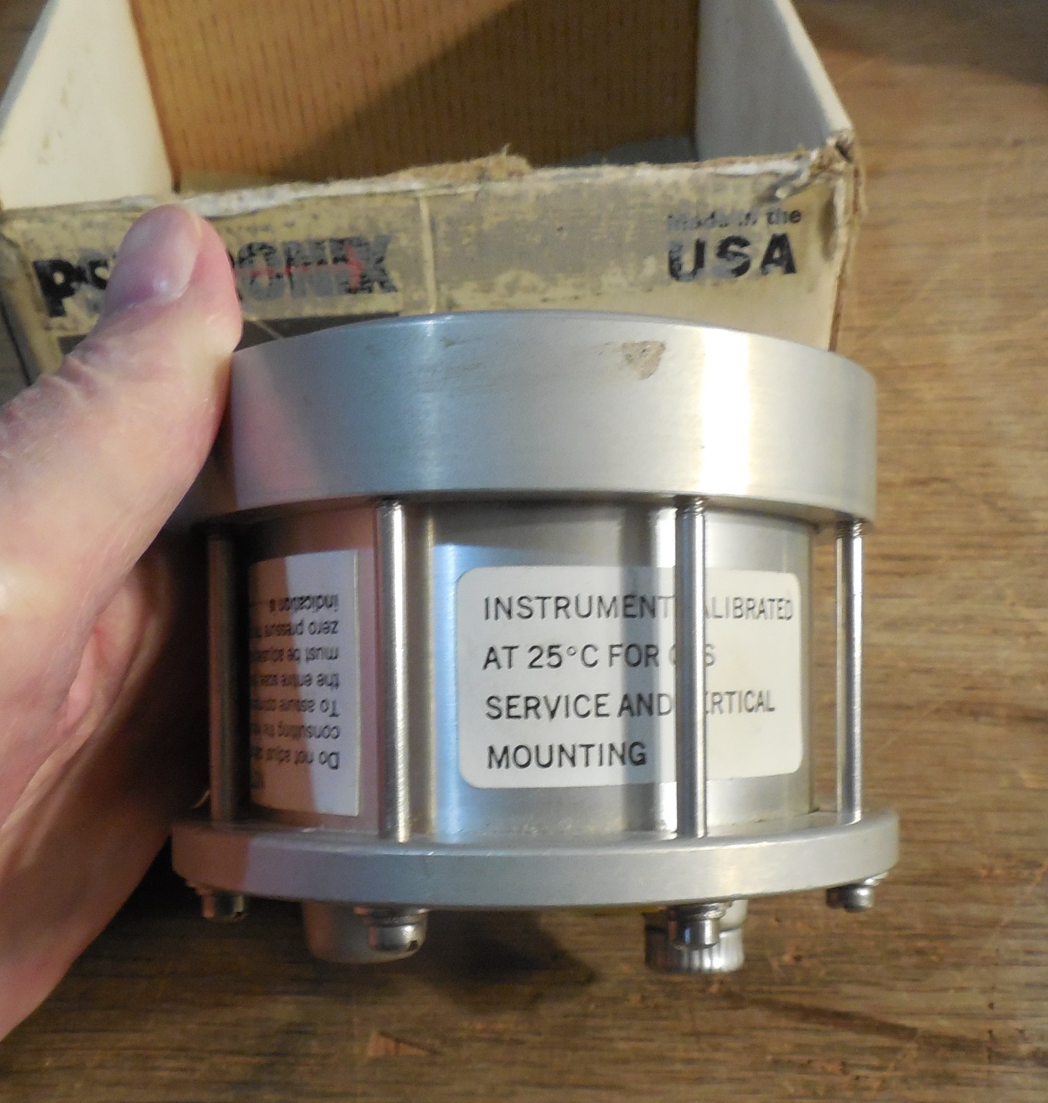 PENWALT WALLACE & TIERNAN 62D-2C-0020 Pressure Gauge 0-20 Inches Water