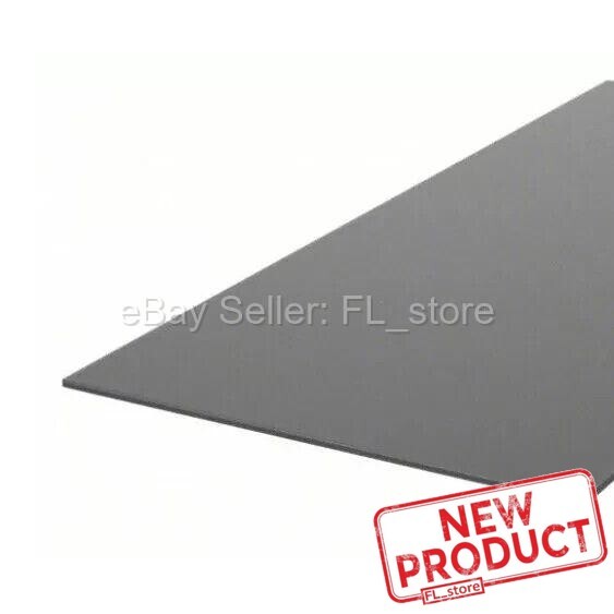 ABS Plastic Sheet 1/16″ Thick x 48″ L x 12″ W Opaque Black Stock 4 Feet Long NEW