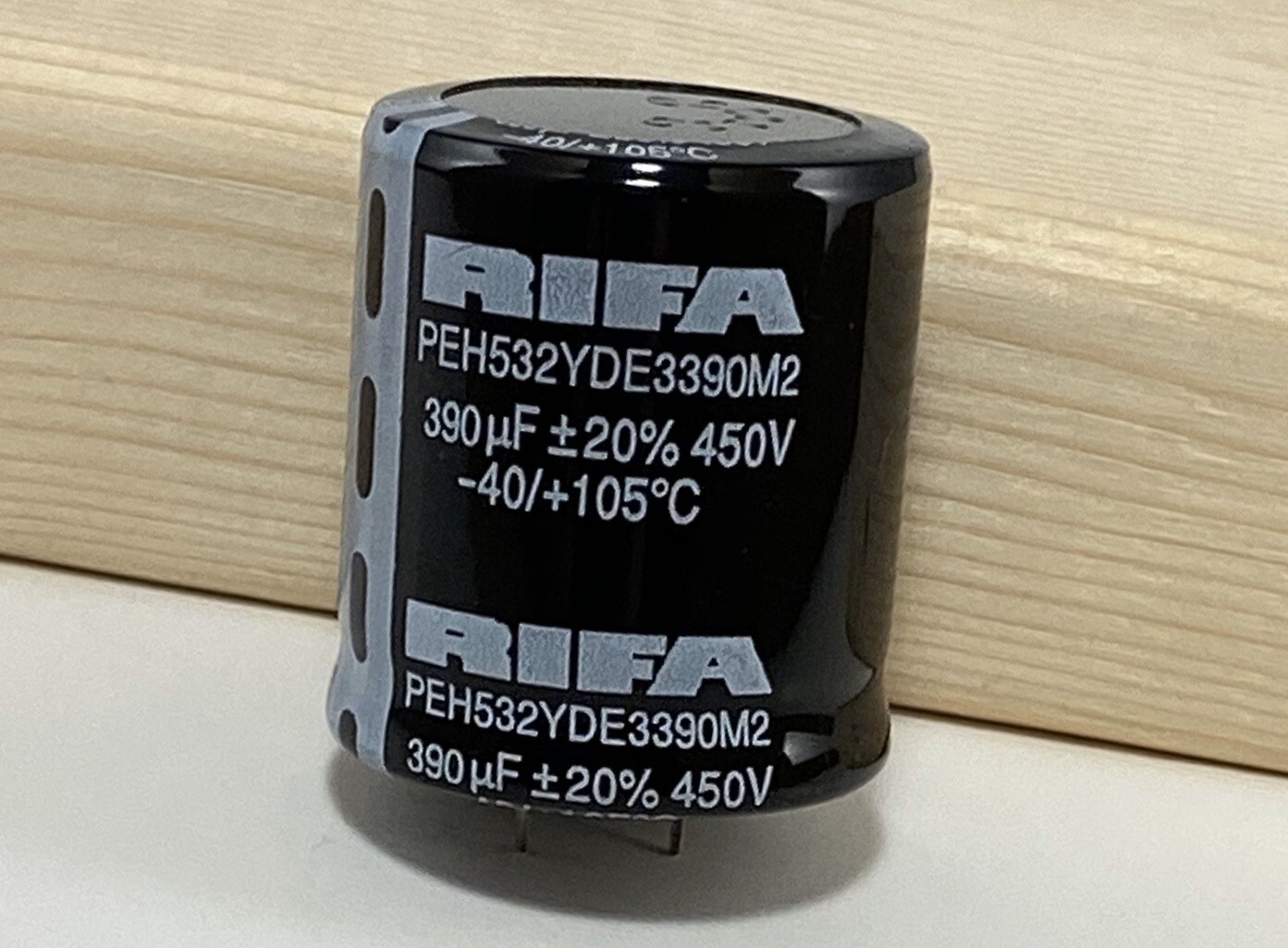 SET OF 2 RIFA PEH532YDE3390M2 CAPACITORS 390 uF +/-20% 450 V -40/+105C TESTED