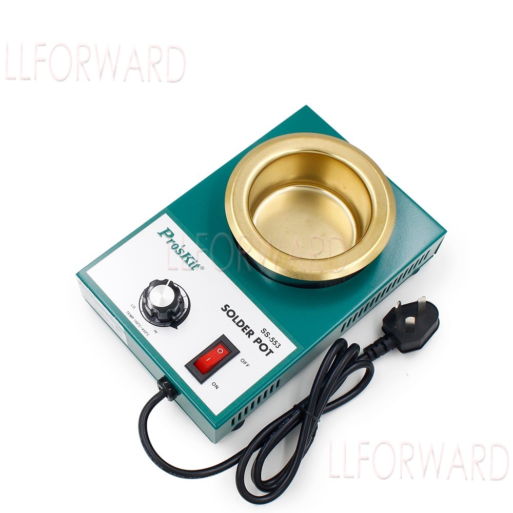 250W Lead Free Solder Pot Tin Melting Furnace Desoldering Bath 80mm 1.6kg 220V