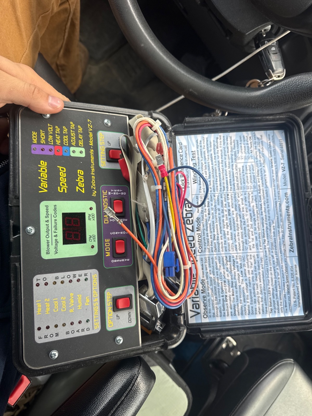 Zebra Instruments VZ-7 Variable Speed ECM Motor Tester