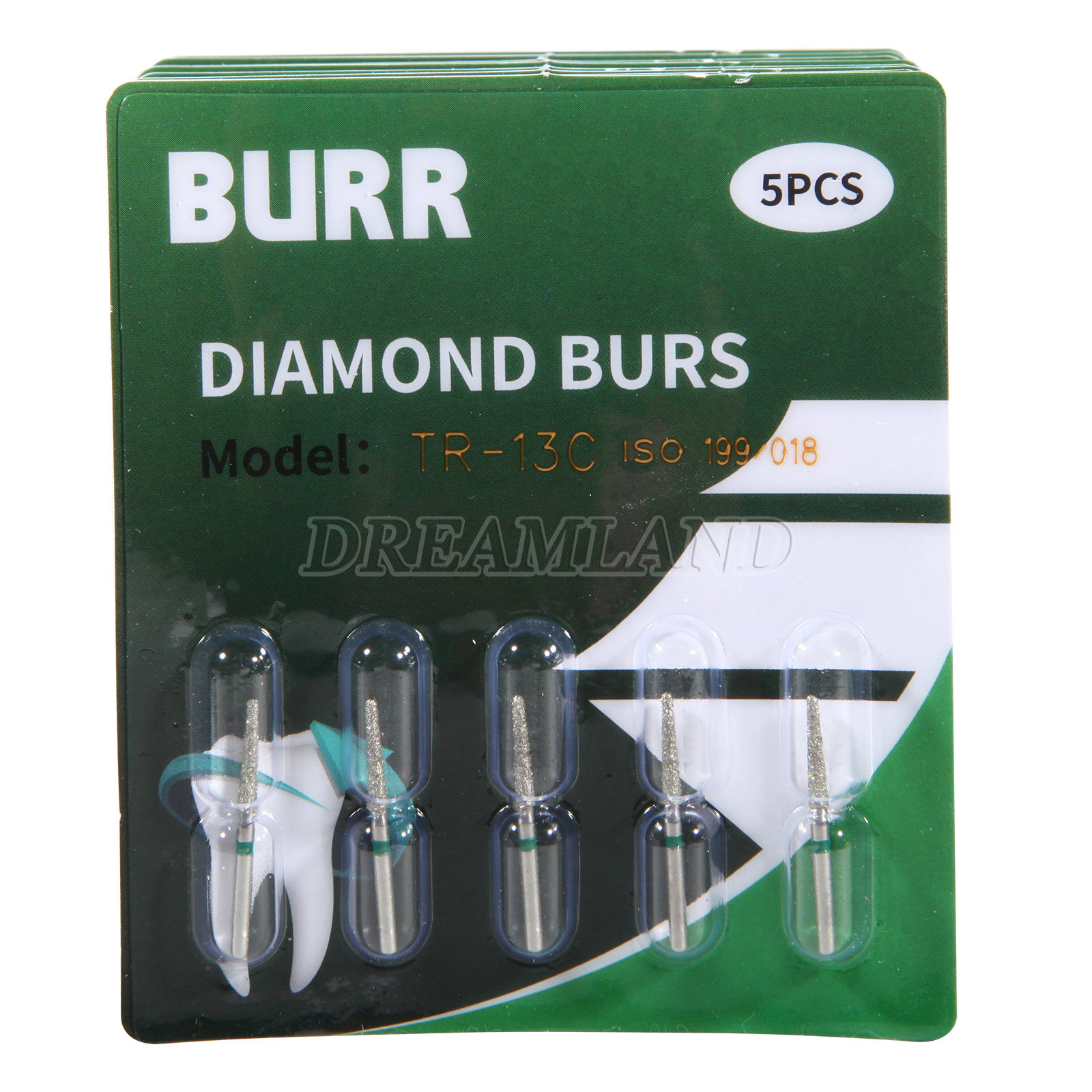 50pcs Sale Diamond Burs Coarse TR-13C Taper Round End FG 1.6mm High Speed Bur