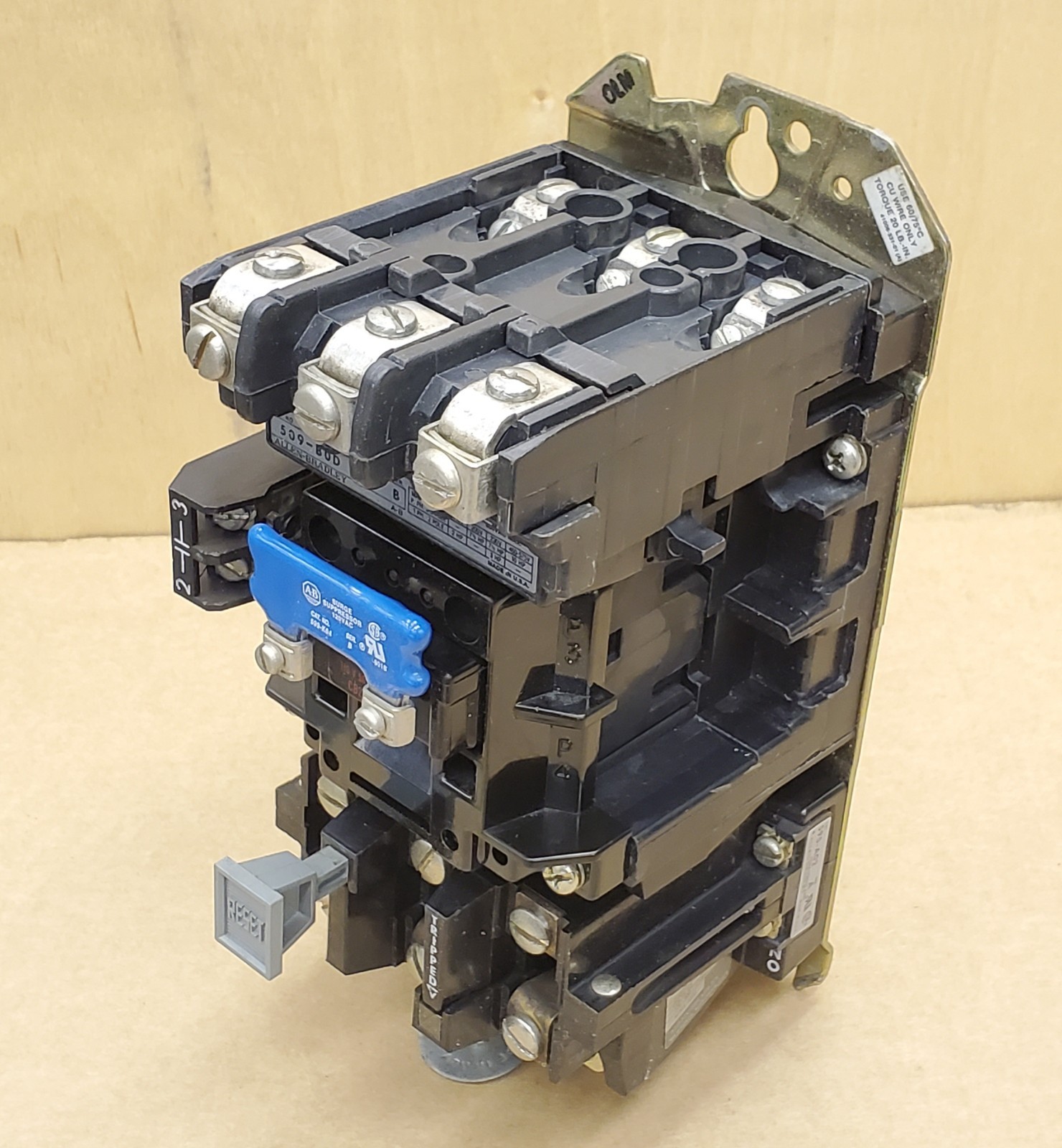 Allen-Bradley 509-BOD Ser B Motor Starter w/ 120VAC Coil rated 10HP @ 480VAC NEW