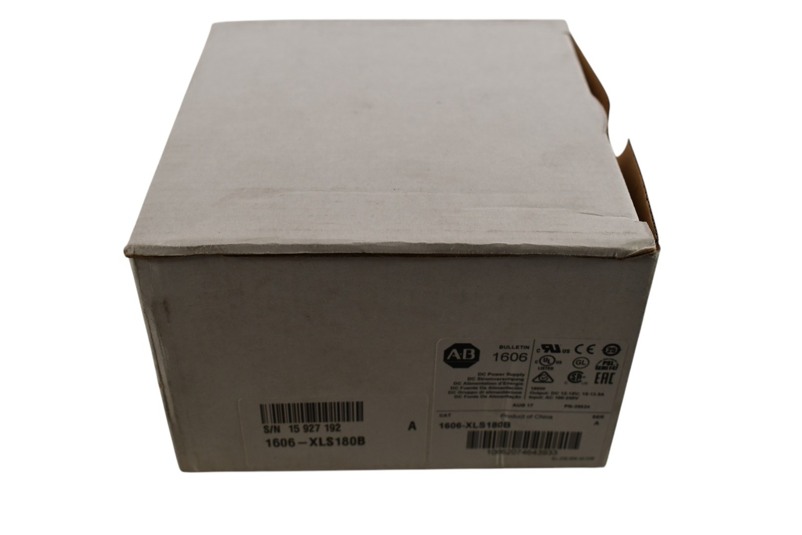 NEW Allen Bradley 1606-XLS180B Power Supply, Bulletin 1606 XLS Performance, 100