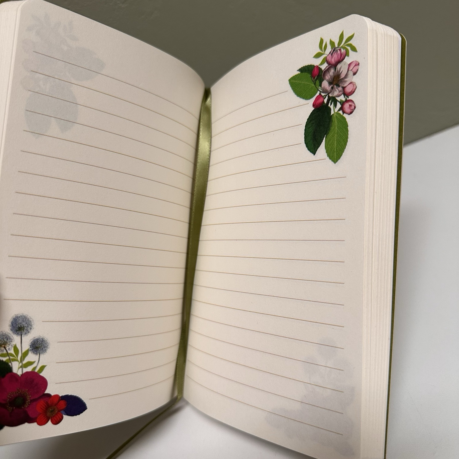 Punch Studio Floral Flower Blossoms 200pgs 4.5×6.5» Softcover Notebook NEW