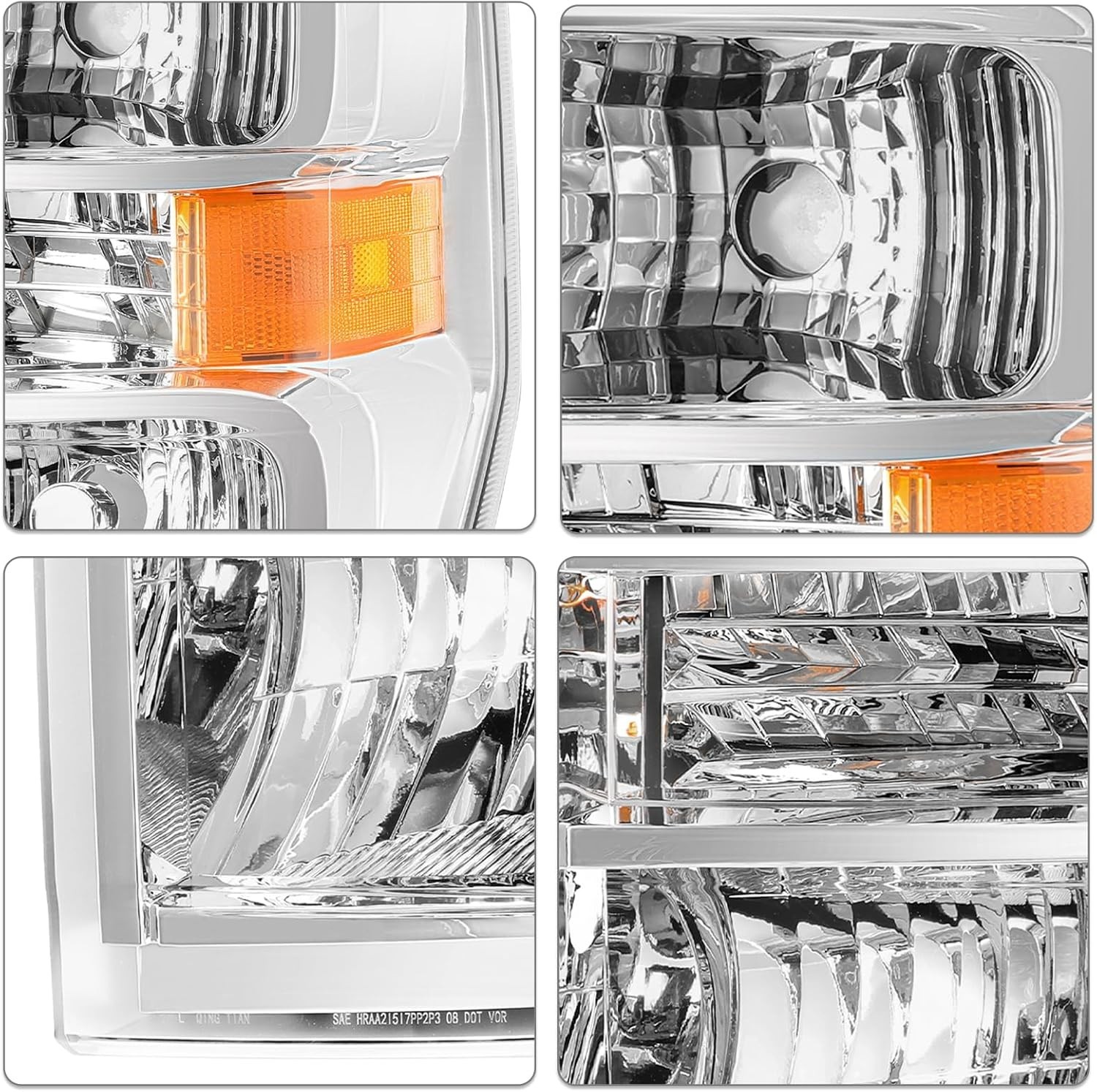 Headlight Assembly for 2008-2014 Ford E150 E250 08-21 E350 E450