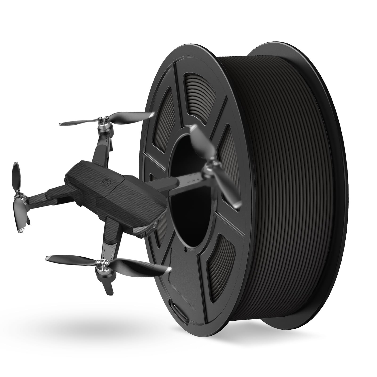 JAYO Rapid Matte PETG Filament 1.75mm Black 1.1KG, High Speed 30-600mm/s 3D P…