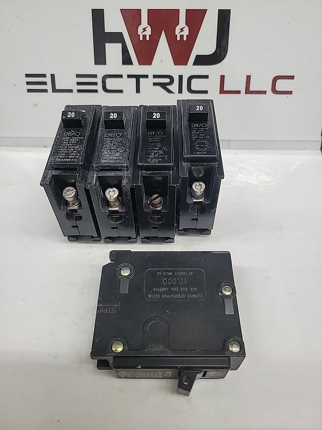 Cutler Hammer C120, Eaton BR120, 20 Amp 1 Pole Circuit Breaker