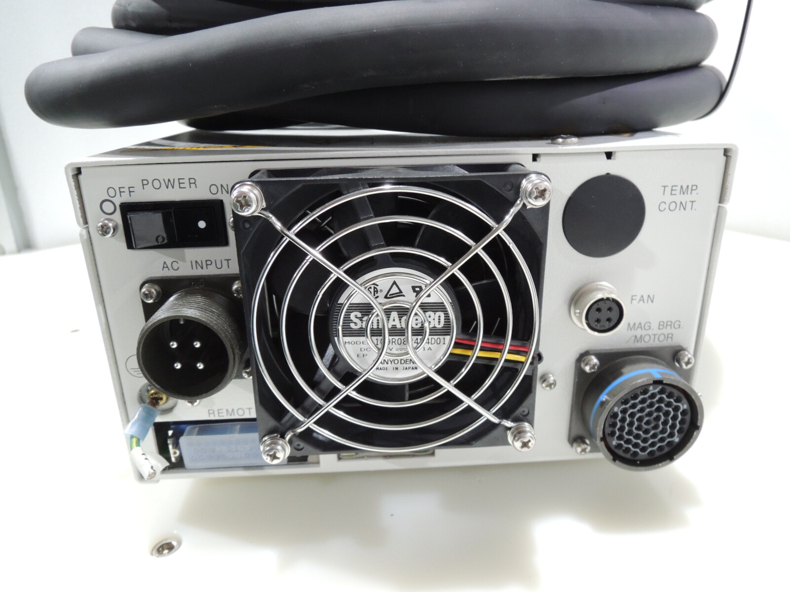 SHIMADZU Turbo Pump TMP-203M-G1 & TMP Power Unit EI-D203M & Cable
