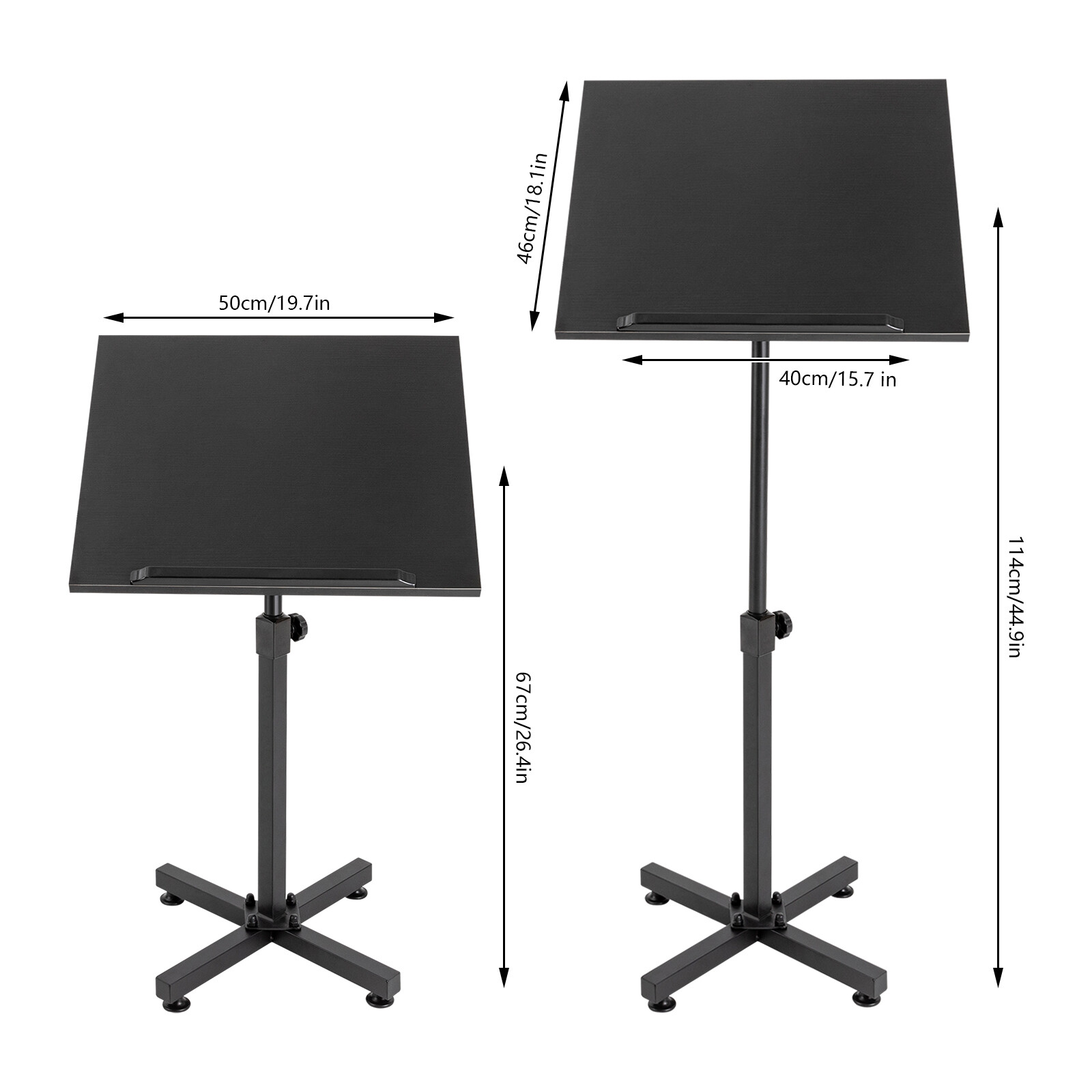 Classic Portable Lectern Podium Stand Height Adjustable Pulpitos Para Iglesias
