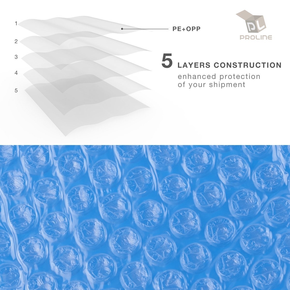 50 Blue Poly Bubble Padded Envelopes Self-Sealing Mailers 4X8 (Inner 4×7)