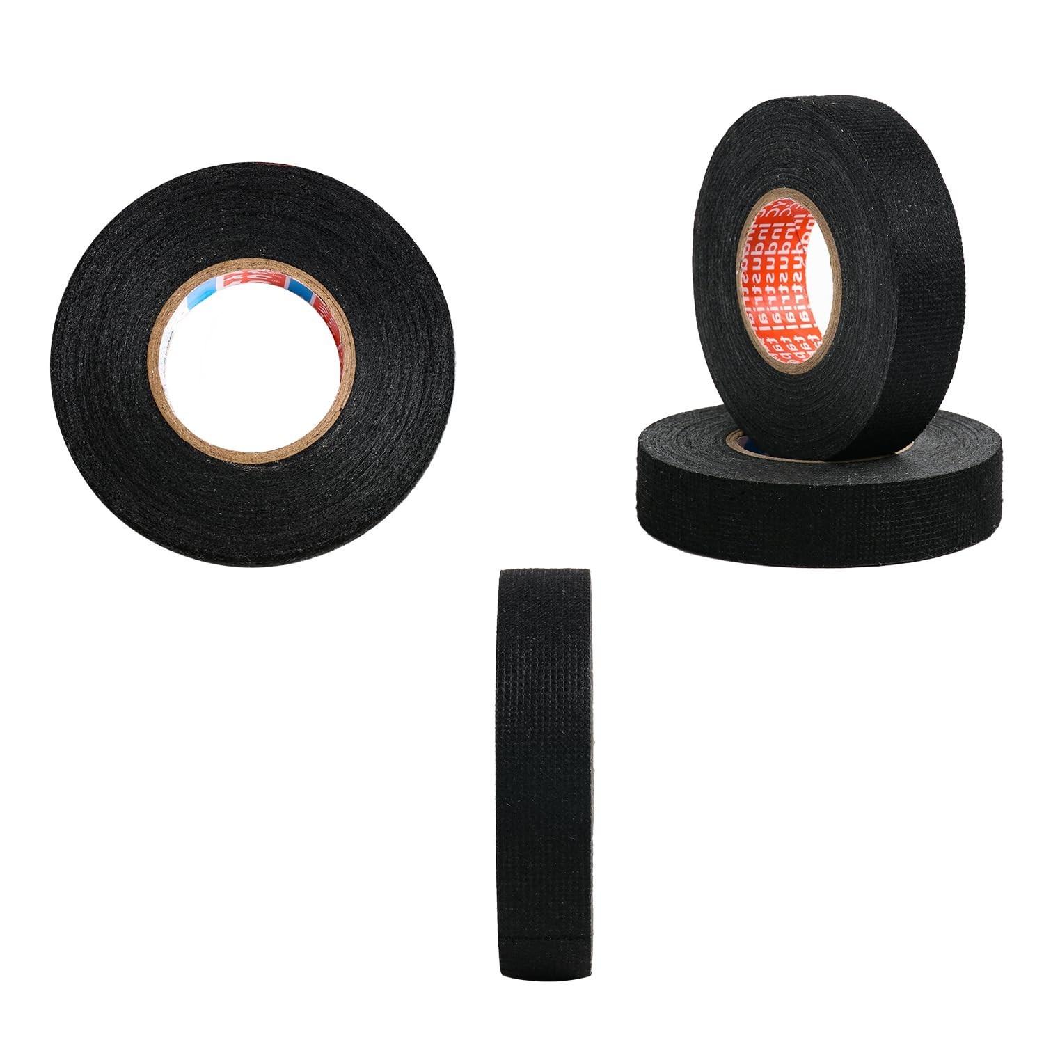 2 Rolls 50Ft Automotive Wire Harness Cloth Tape Heat Resistant Noise Dampening