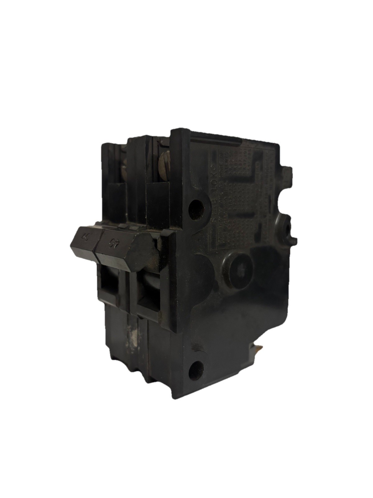Federal Pacific FPE NA240 2 Pole 40 Amp Stab Lok Circuit Breaker – Black Handle
