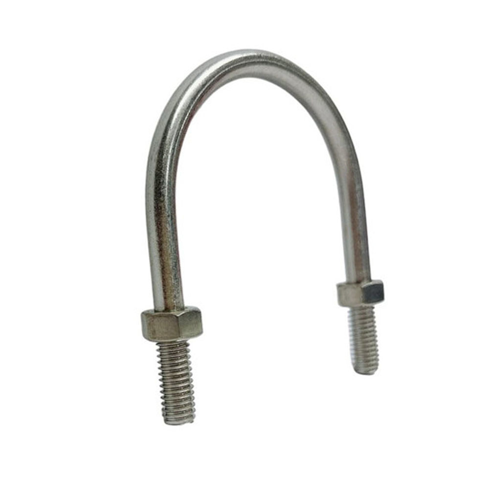 Marine T316 Stainless Steel U-Bolt With 2 Hex Nuts for Ski Boat, Fishing Boat