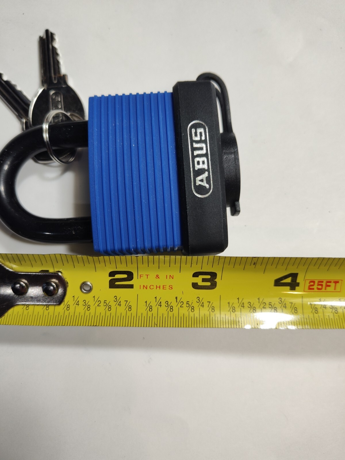 ABUS 70IB/50 MK KD Keyed Padlock, 59/64 in,Rectangle,Blue 5UKK2