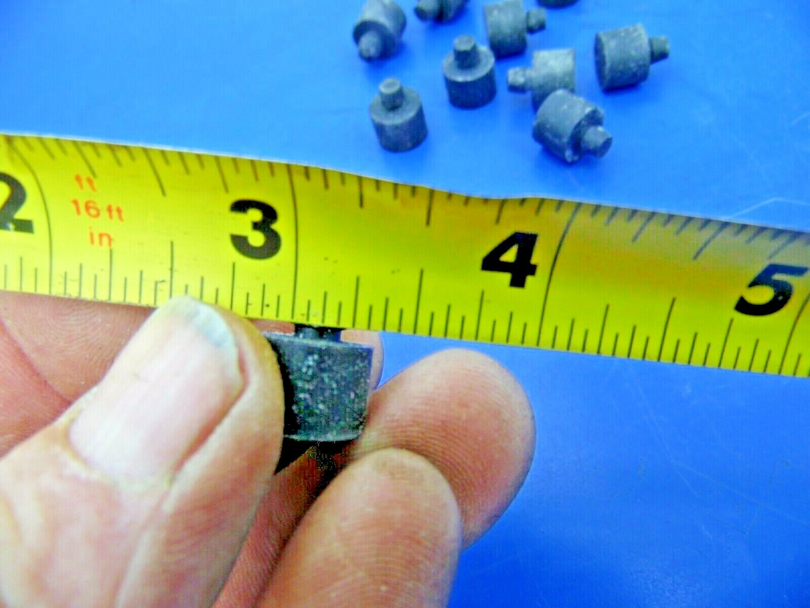 7/16” Tall Rubber Push-In Bumper,Fits 3/16” Hole x 1/2” OD,Lot of 12