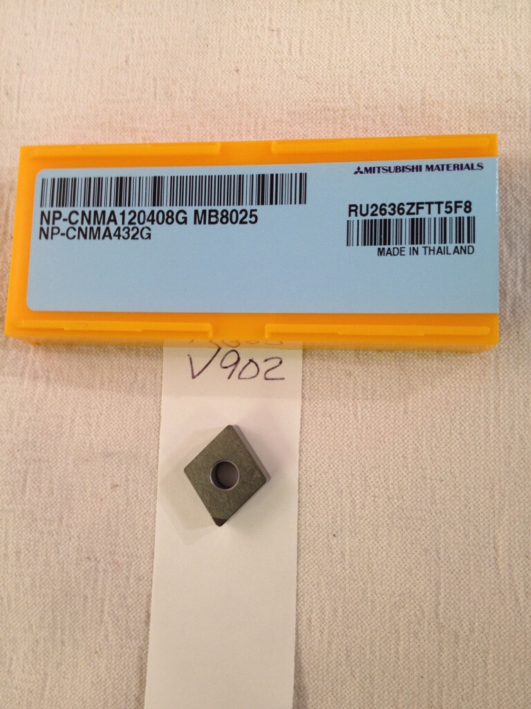 NEW MITSUBISHI NP-CNMA432-G CBN CARBIDE INSERT GR: MB8025 100% AUTHENTIC -V902-